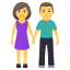 Man and woman holding hands :couple: 👫