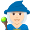 Woman mage: light skin tone :woman_mage_tone1: 🧙🏻♀️